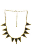 Triangle Necklace Set With Gold Detail