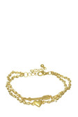 Heart And Arrow Woven Chain Bracelet