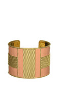 Tile And Texture Wide Cuff Bracelet