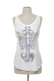 Bone & Daisy Print Tank