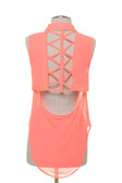 Braided Open Back Blouse