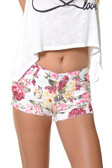 Cutoff Floral Shorts