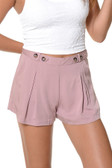 Double Button Pleated Shorts