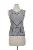 Grey Love You Tank