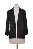 Black Blazer With Chiffon Back
