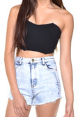 Structured Strapless Crop Top
