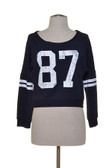 Cropped Varsity Sweatshirt