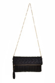 Woven Fold Over Clutch
