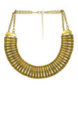 Etched Lined Bib Necklace