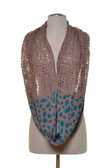 Open Knit Cheetah Print Infinity Scarf