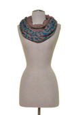 Open Knit Cheetah Print Infinity Scarf