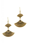 Art Deco Fan Earrings