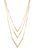 Three Tiered Arrow Necklace