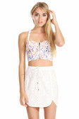 Cropped Multi-colored Top