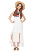 Mocha High Low Maxi Dress