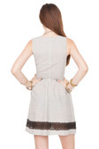 Derby Special Sleeveless Dress with Lace Trim