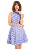 Periwinkle Mock Neck Dress