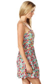 Multicolored Floral Prints Spaghetti Straps Dress