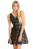 Faux Leather Club Dress