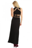 Black Mesh Maxi Dress