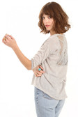 Knitted-Grey Top