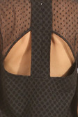 Dotted Black Mesh Top
