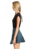 Blue Brocade Skirt