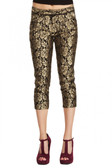 Gold Laced Cigarette Pants