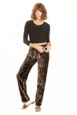 Tiger Print Velvet Pants