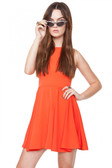 Red And Black Skater Dress