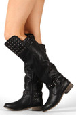 Breckelle Rider-23 Studded Buckle Riding Boot