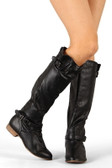Dakkeni-3 Buckle Riding Knee High Boot