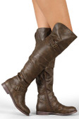 Ryder-2B Cuff Buckle Round Toe Riding Boot