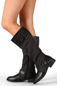 Bamboo Asiana-57 Buckle Riding Knee High Boot