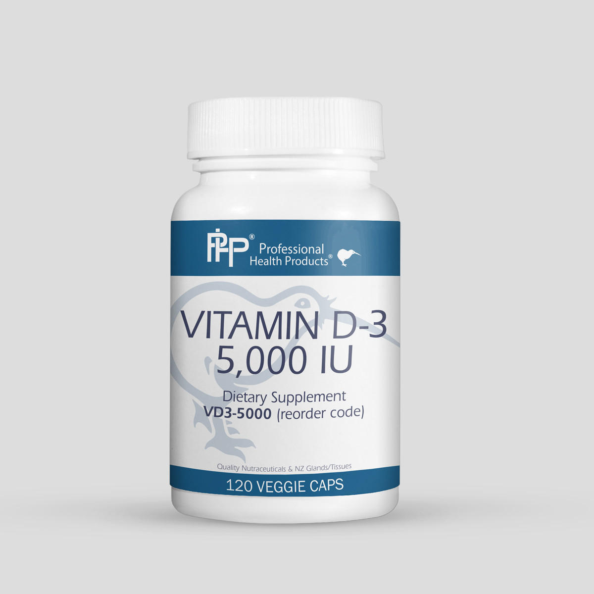 Vitamin D3 5,000 IU by Professional Health Products 120 veggie capsules