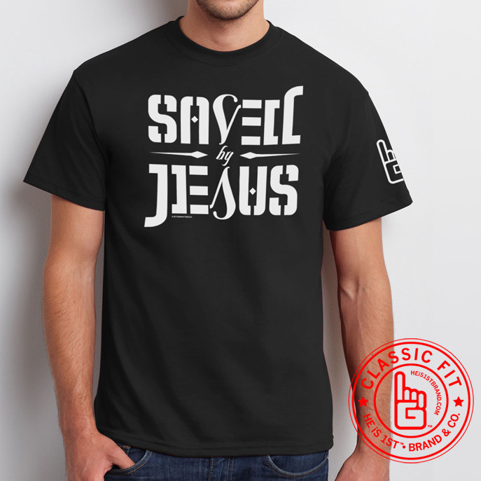 SAVED BY JESUS - SS (Black) - HiF Brand