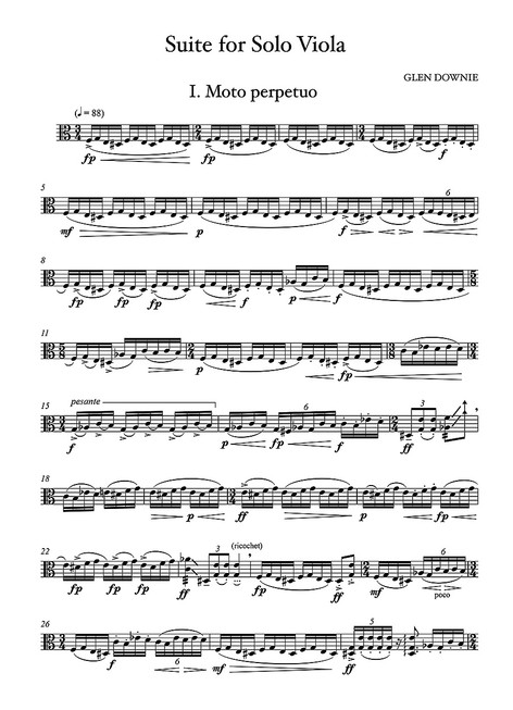 Suite for solo viola (digital download)