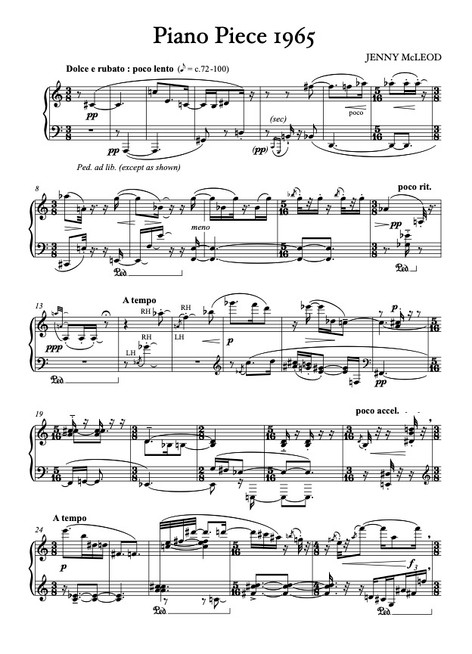 Piano Piece 1965 (digital download)