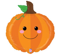 XL 29" Pumpkin Produce Pal Mylar Foil Balloon Halloween Fall Harvest Decoration