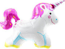 XL 25" Unicorn Mylar Foil Balloon Fantasy Magical Princess Party Decoration