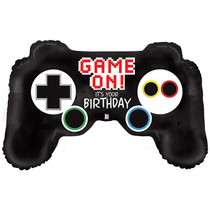 XL 36" Game On! It's Your Birthday Video Gaming Controller Mylar Foil Balloon