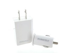 Duracell Mini USB Charging Set Car DU1619 and AC DU1674 Phone Tablets Chargers
