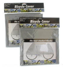 Lot of 2 Vinyl Bicycle Bike Covers Storage Protector Water resistant