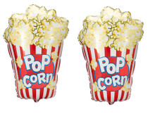 XL 38" Popcorn Mylar Foil Balloon Movie Night Circus Birthday Party Lot of 2
