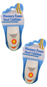 Set of 4 (2pairs) Memory Foam Heel Cushion Shoe Insert Comfort Relief