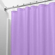 Shower Curtain Liner Lavender Vinyl Magnetized Machine Washable