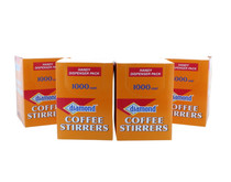 4000 Coffee Drink Stirrer Straw Stix Beverage Cocktail Plastic Dispenser Pack