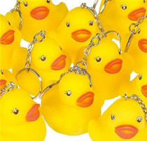 Rubber Duck Key Chain, Package of 12
