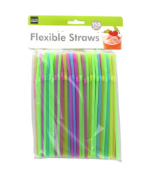 Lot of 750 Flexible Straws Pastel Bendable Plastic Drinking Beverage Sipper