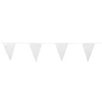100' White Flag Pennant Banner Party Decoration